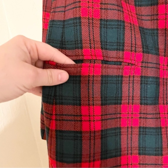 VINTAGE Carlisle Red Green Classic Plaid Tartan Button Front Blazer Women’s 6 - Picture 4 of 9